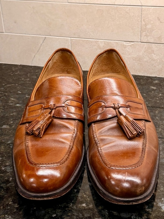 Johnston & Murphy Stratton Men\'s Leather Tassel Loafers – Tan main image 8